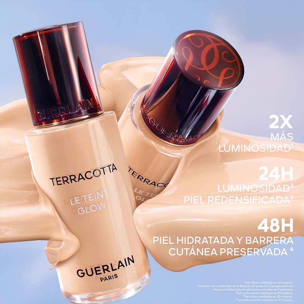 TERRACOTTA LE TEINT GLOW BASE DE MAQUILLAJE LUMINOSIDAD NATURAL LARGA DURACIÓN SIN TRANSFERENCIA (BASE DE MAQUILLAJE PARA ROSTRO)